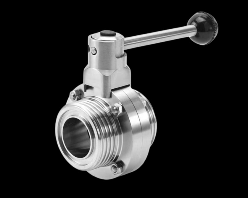 Sanitary butterfly Valve – Threaded