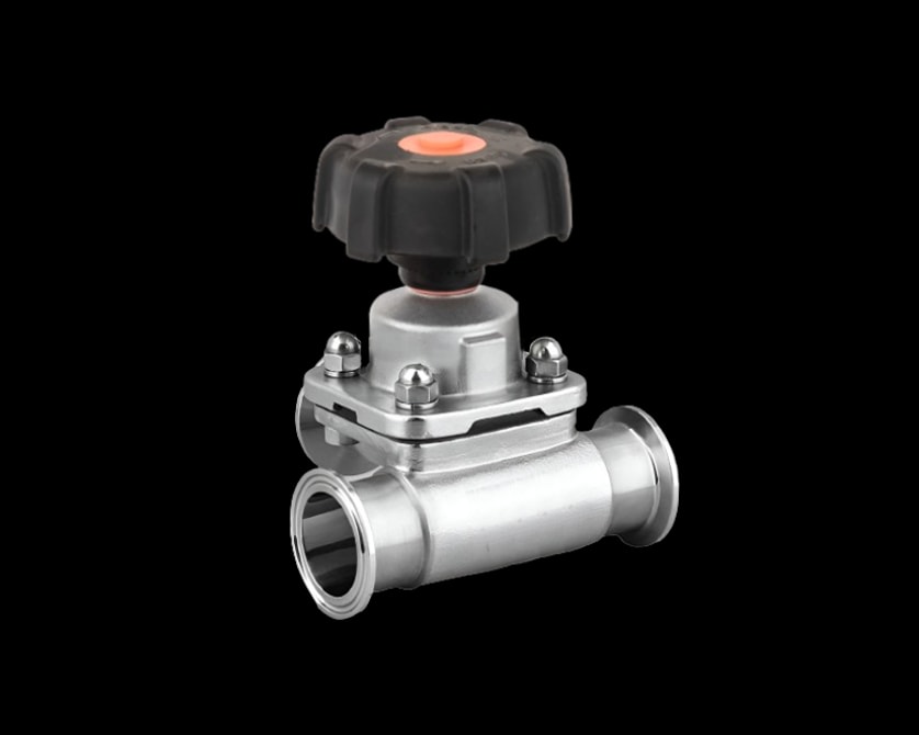 Sanitary Manual 3-Way Diaphragm Valve – Tri-Clamp