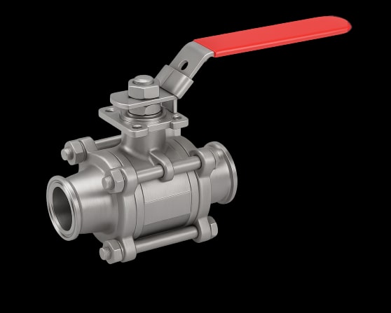 3-Piece Ball Valve – Tri-clamp – PN63