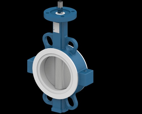 Butterfly Valve – Wafer type – PTFE Lined