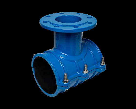 Flanged Tapping Saddle for PE/PVC Pipes