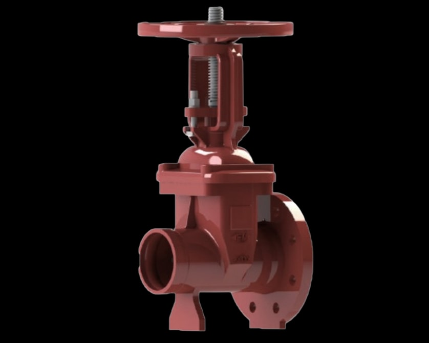 Gate Valve – OS&Y Type – Flanged x Grooved