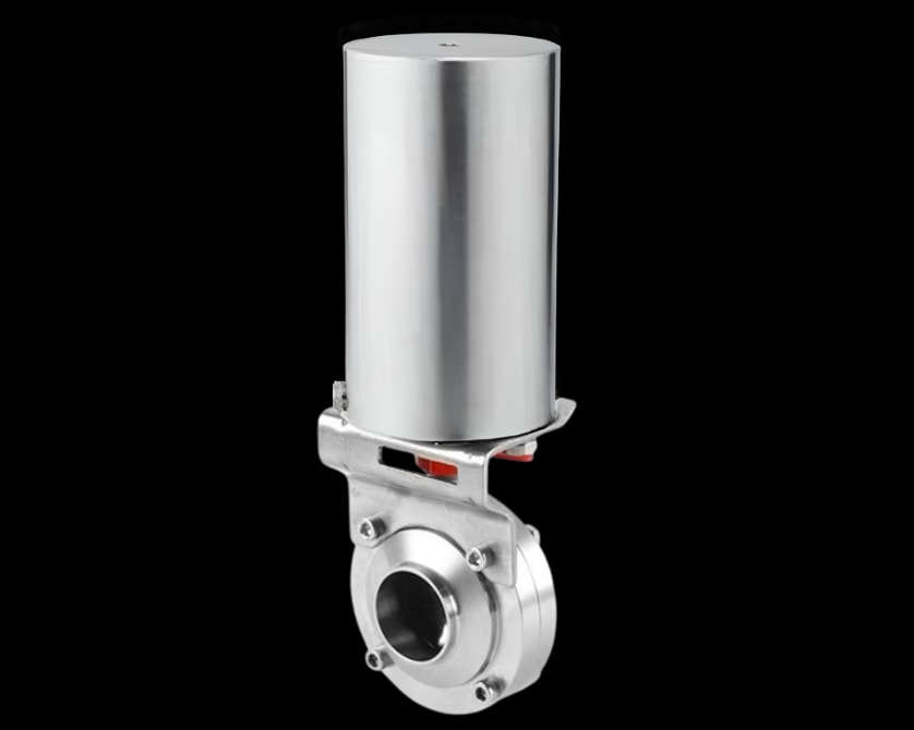 Sanitary butterfly Valve – Pneumatic – Butt Weld