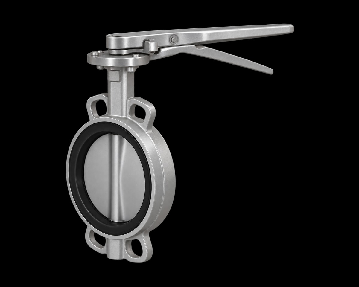 Stainless Steel Wafer Butterfly Valve, Nordic Valves model 2312