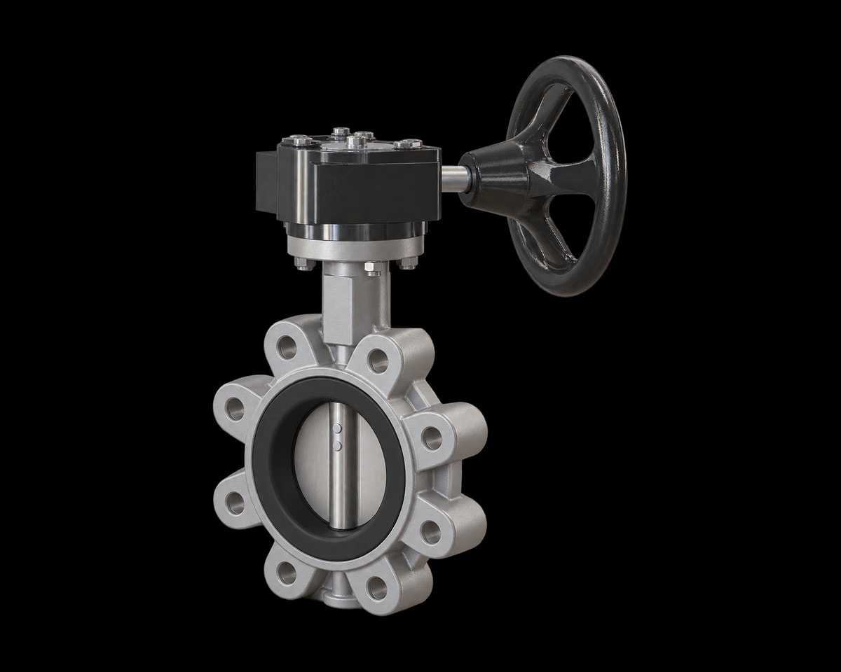 Stainless Steel Lugged Butterfly Valve, Nordic Valves model 2512