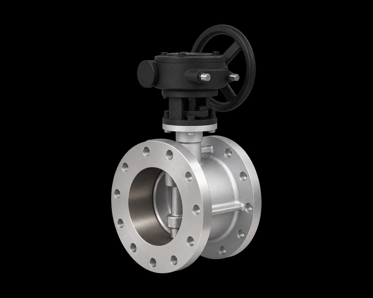Stainless Steel Flanged Butterfly Valve, Nordic Valves model 2113