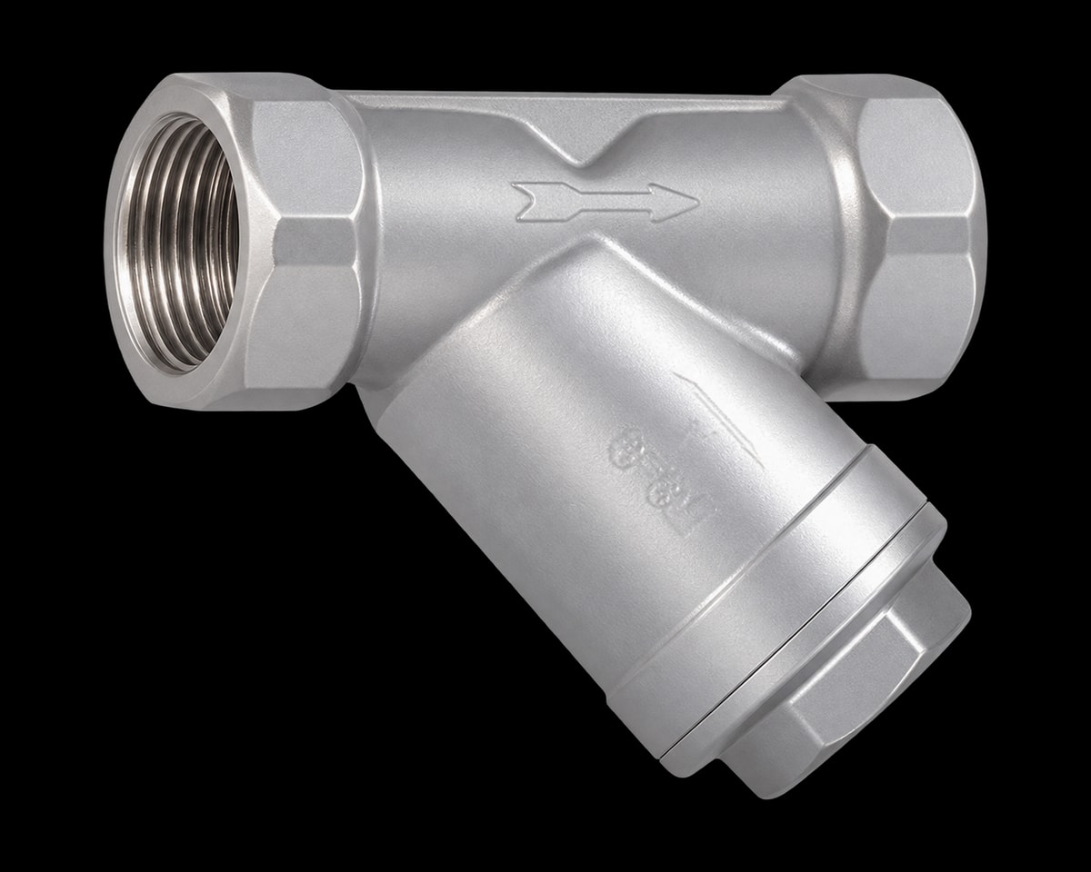Stainless Steel Threaded Y Strainer, Nordic Valves model 7684