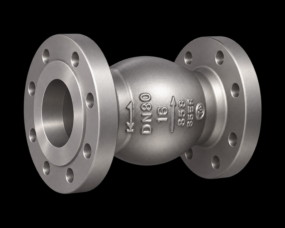 Stainless Steel Silent Check Valve, Nordic Valves model 5184-T