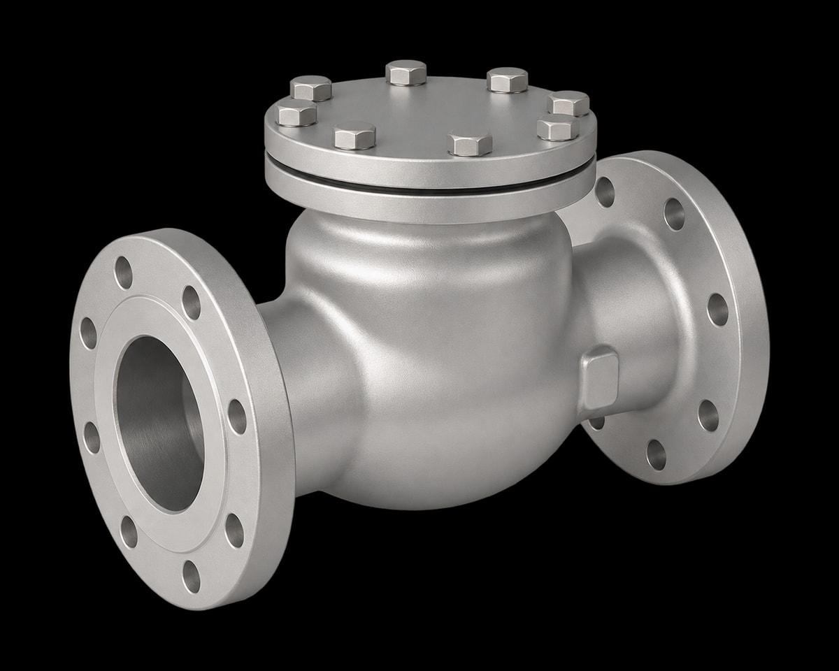 Stainless Steel Flanged Swing Check Valve, Nordic Valves model 5485