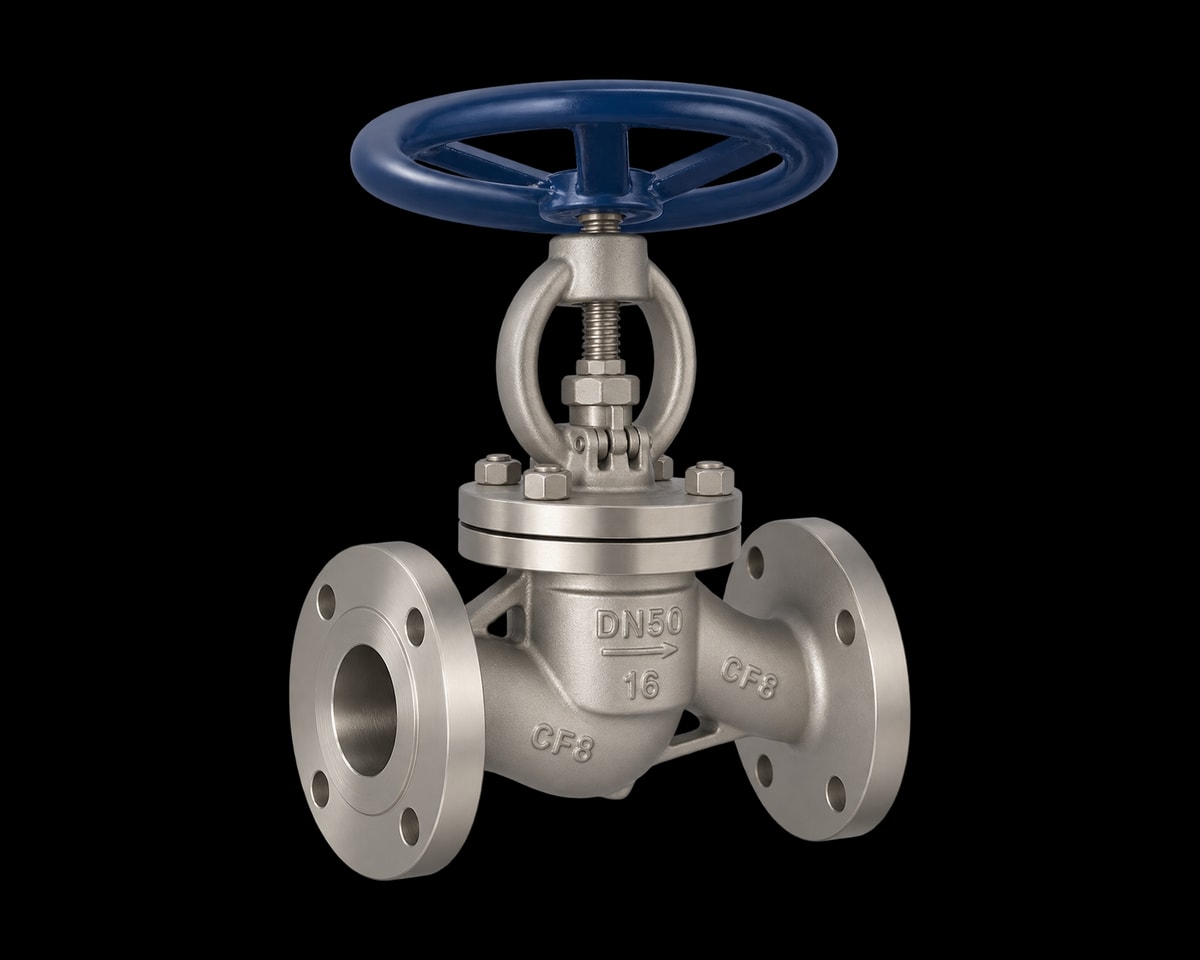 Stainless Steel Flanged Globe Valve, Nordic Valves model 6182