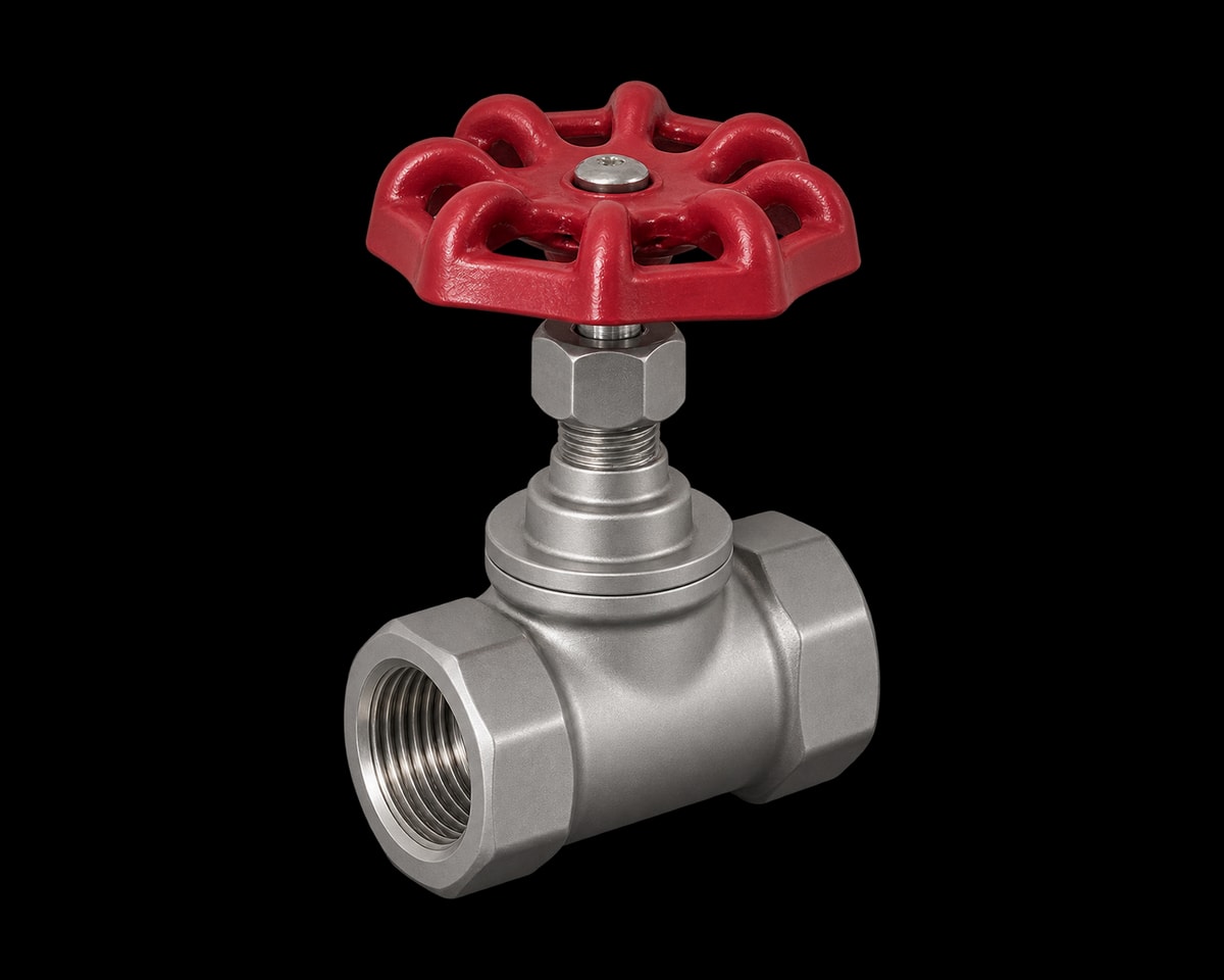Stainless Steel Threaded Globe Valve, Nordic Valves model 6382