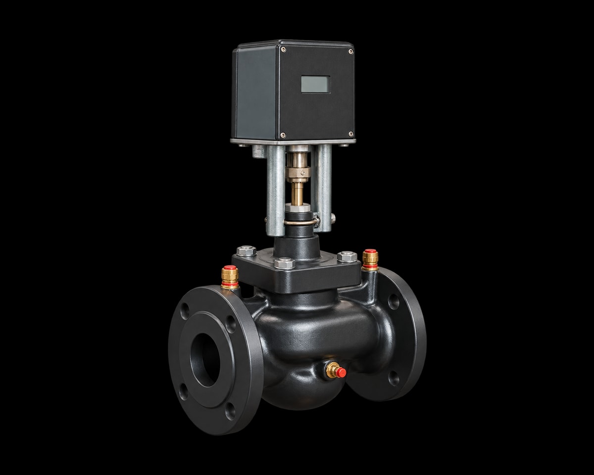 Flanged Dynamic Balancing Electric Control Valve, Nordic Valves model 1230-DFY