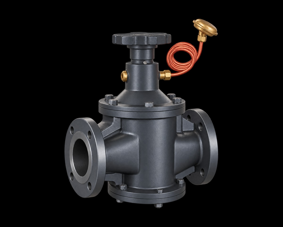 Flanged Differential Pressure Control Valve, Nordic Valves model 1250-DF