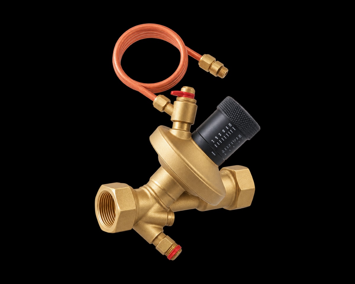 Threaded Differential Pressure Balancing Valve, Nordic Valves model 1250-BT