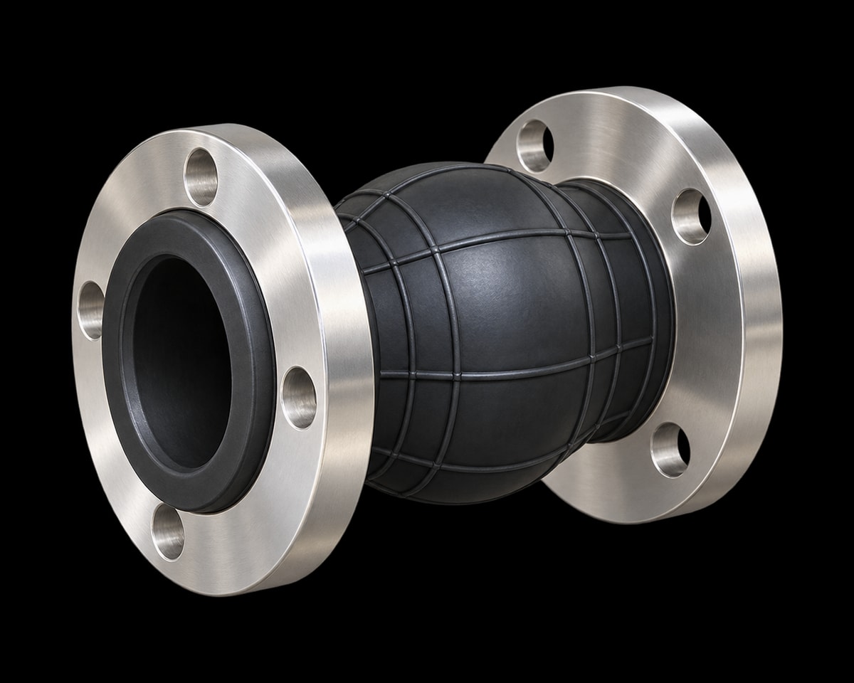 Single-sphere EPDM Flexible Rubber Joint, Nordic Valves model GFLEX-F1