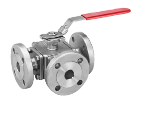 3-Way Ball Valve – Flanged PN16