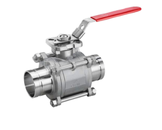3-Piece Ball Valve – Grooved ends – PN63