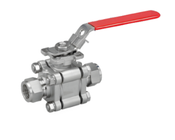 3-Piece Ball Valve – Compression ends – PN63