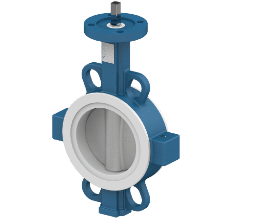 Butterfly Valve – Wafer type – PTFE Lined