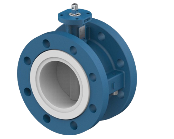 Butterfly Valve – Double Flanged – PTFE Lined