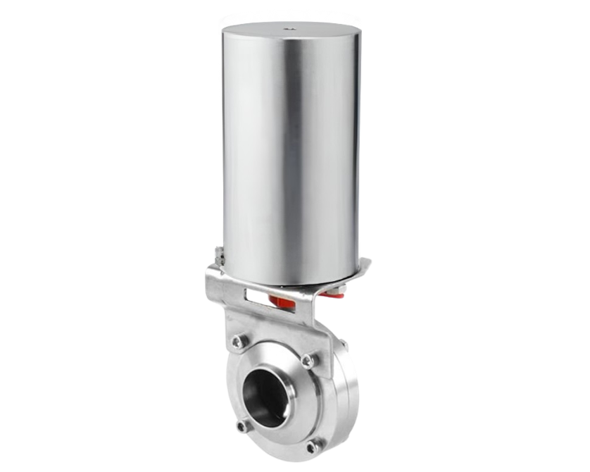 Sanitary butterfly Valve – Pneumatic – Butt Weld
