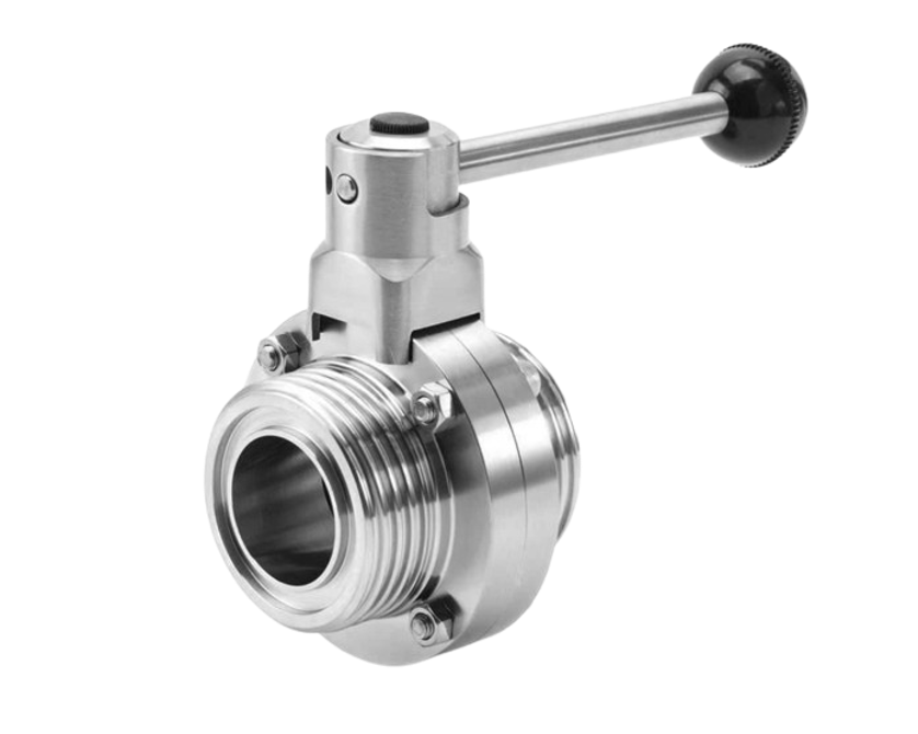 Sanitary butterfly Valve – Threaded