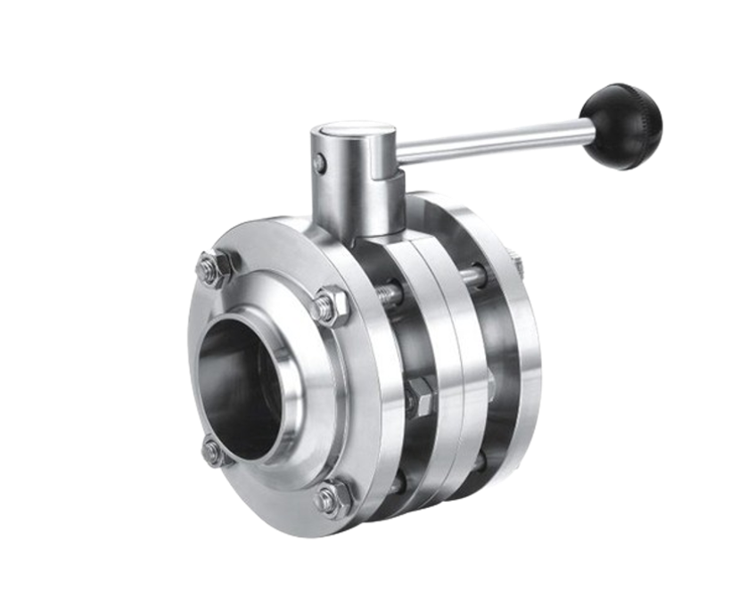Sanitary 3-Piece Butterfly Valve – Butt Weld