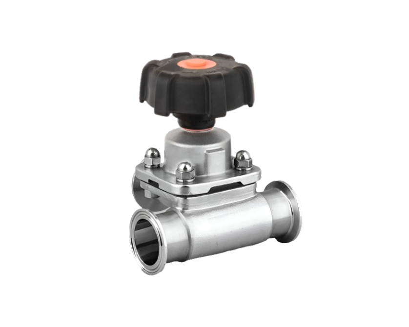 Sanitary Manual 3-Way Diaphragm Valve – Tri-Clamp
