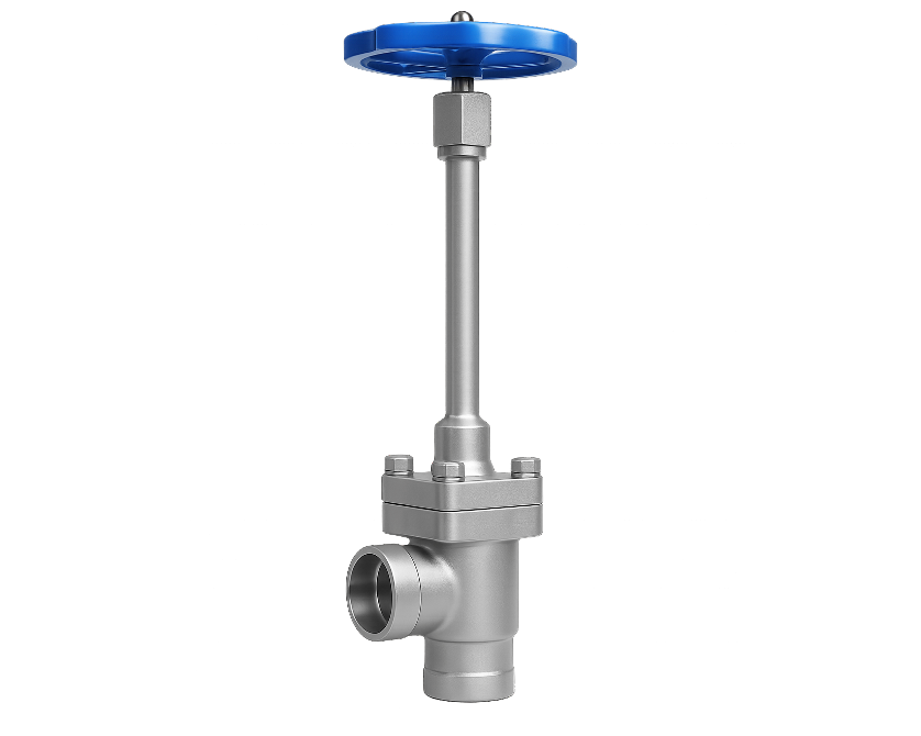Cryogenic Angle Globe Valve – Long Stem – Socket Weld