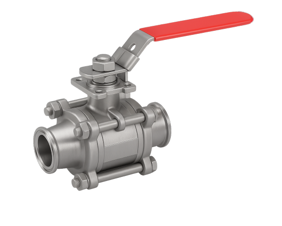 3-Piece Ball Valve – Tri-clamp – PN63