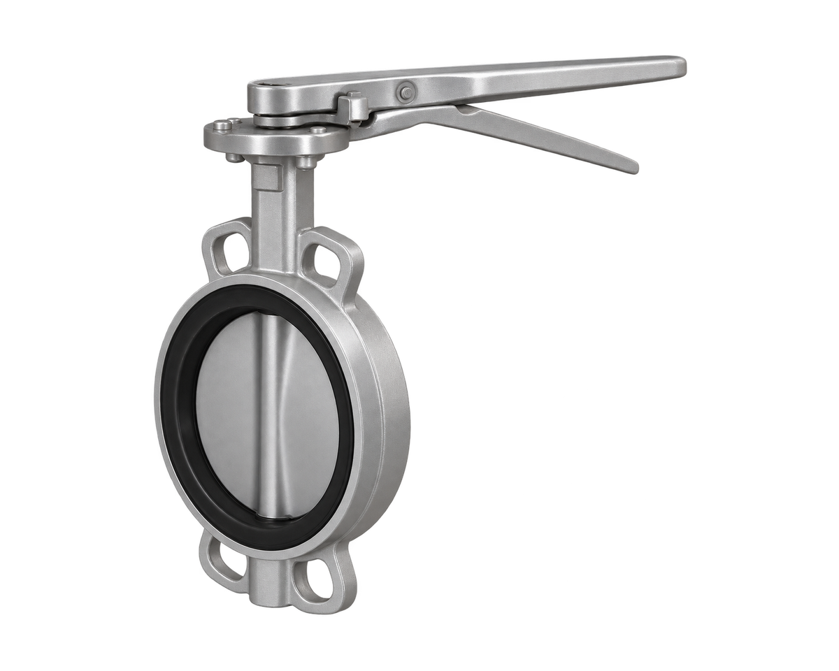 Stainless Steel Wafer Butterfly Valve, Nordic Valves model 2312