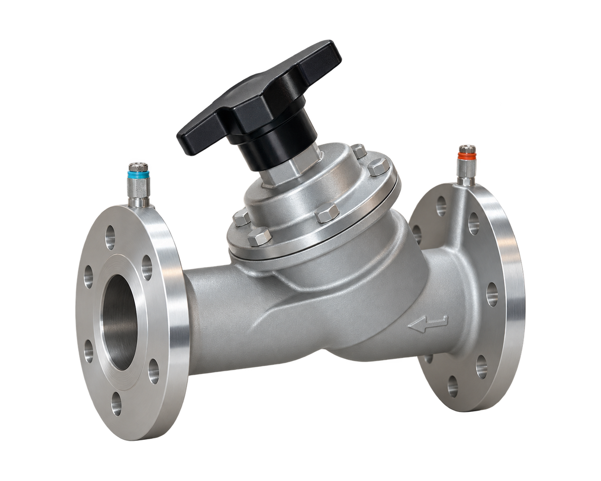 Stainless Steel Flanged Static Balancing Valve, Nordic Valves model 1289-DF