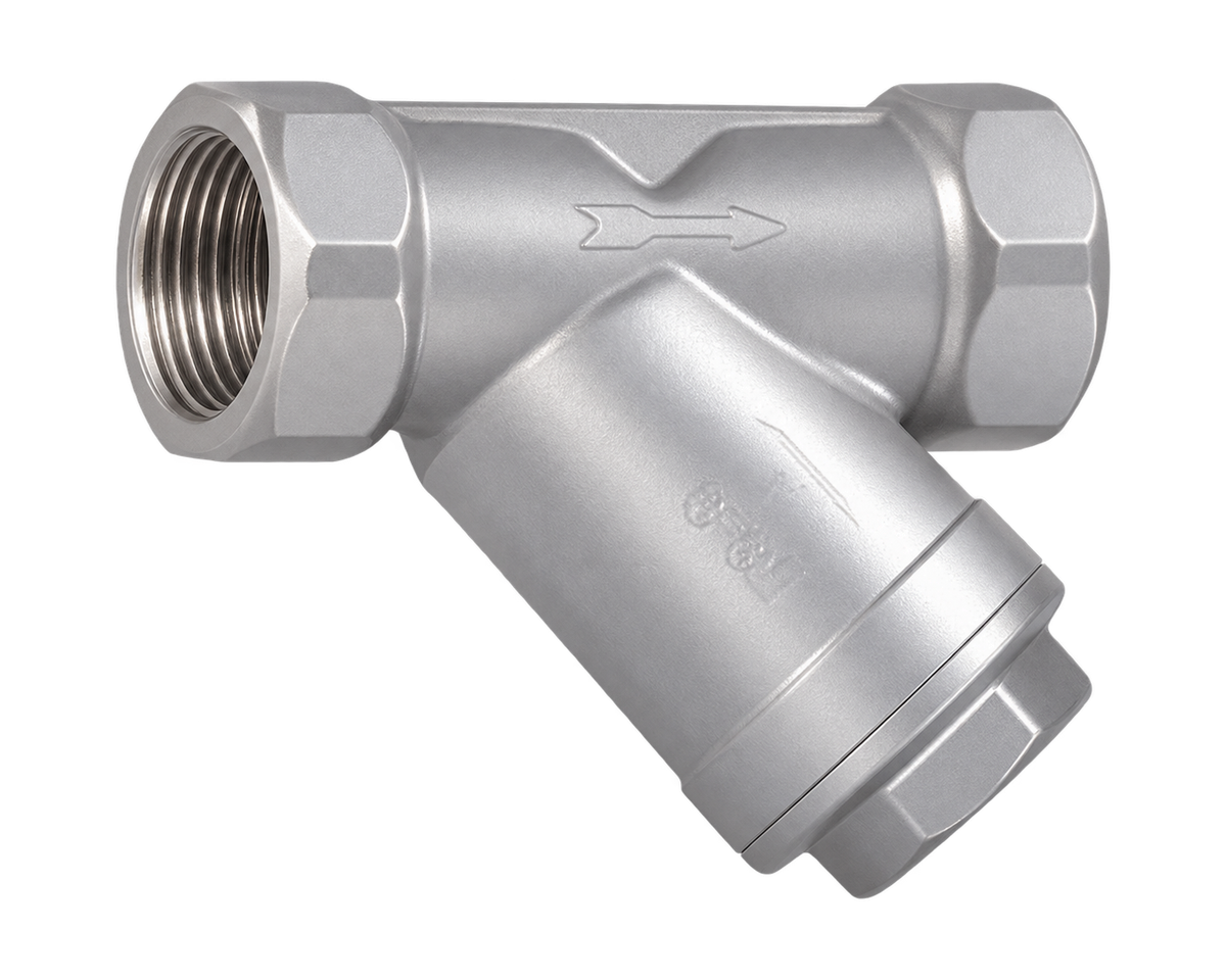 Stainless Steel Threaded Y Strainer, Nordic Valves model 7684