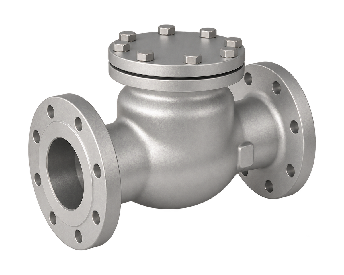 Stainless Steel Flanged Swing Check Valve, Nordic Valves model 5485