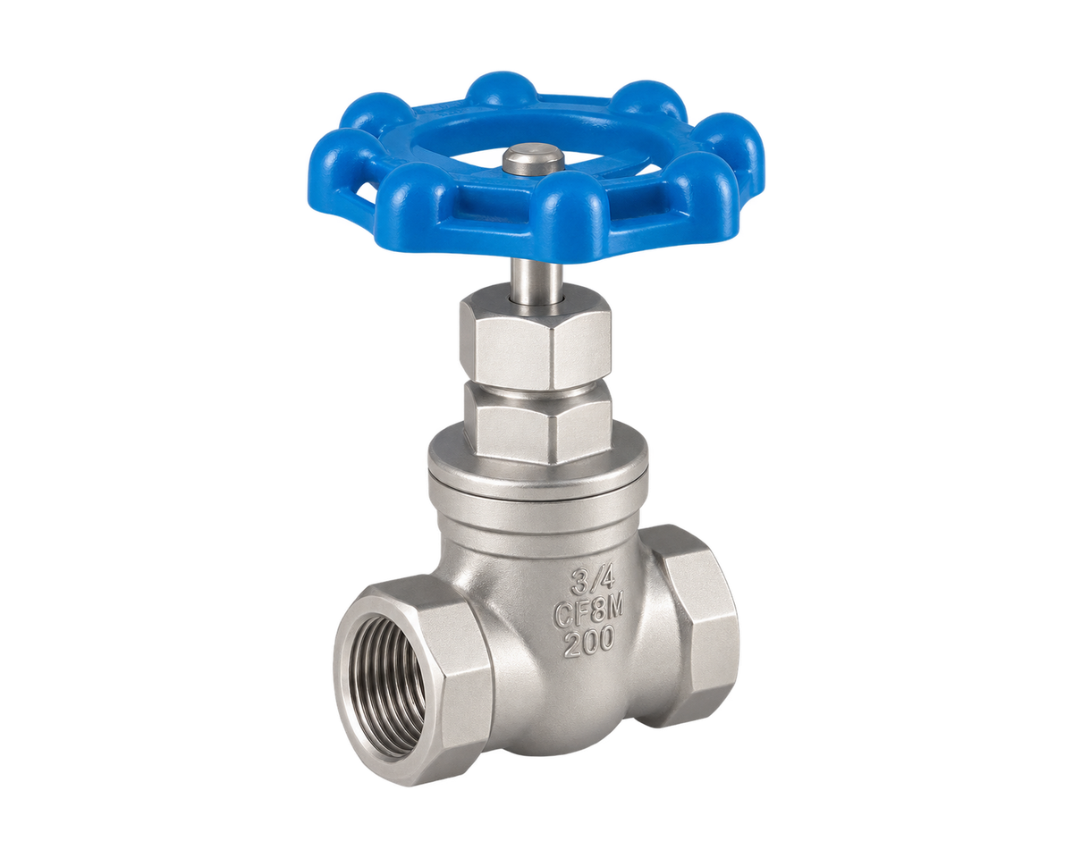 Stainless Steel Threaded Gate Valve, Nordic Valves model 3182
