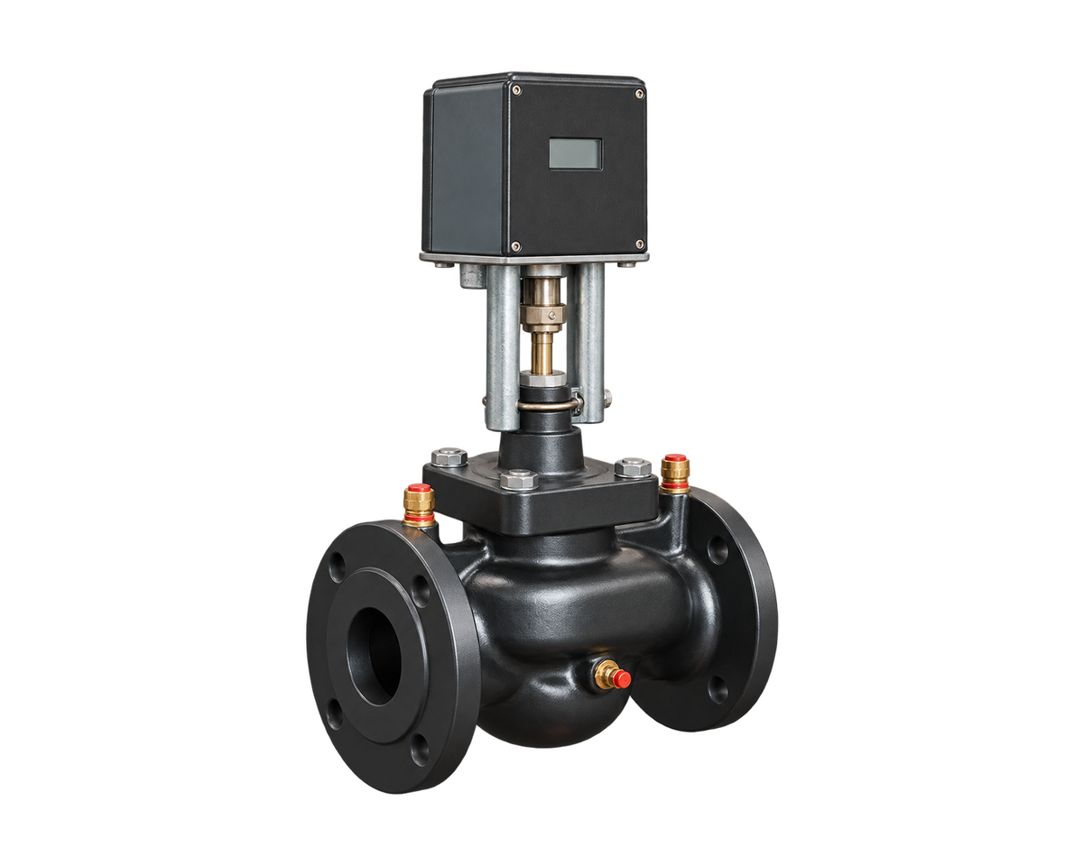 Flanged Dynamic Balancing Electric Control Valve, Nordic Valves model 1230-DFY